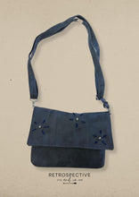 Load image into Gallery viewer, Elowen Crossbody flap handbag [Denim blue]
