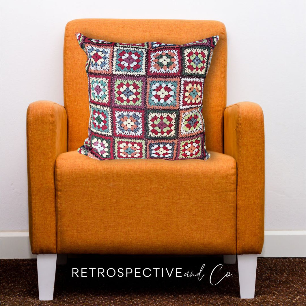 Retro Crochet Cushion Cover [50 x 50cm]