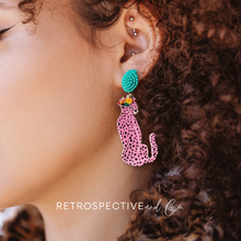 Load image into Gallery viewer, Jungle Leopard Drop earrings [Pink]
